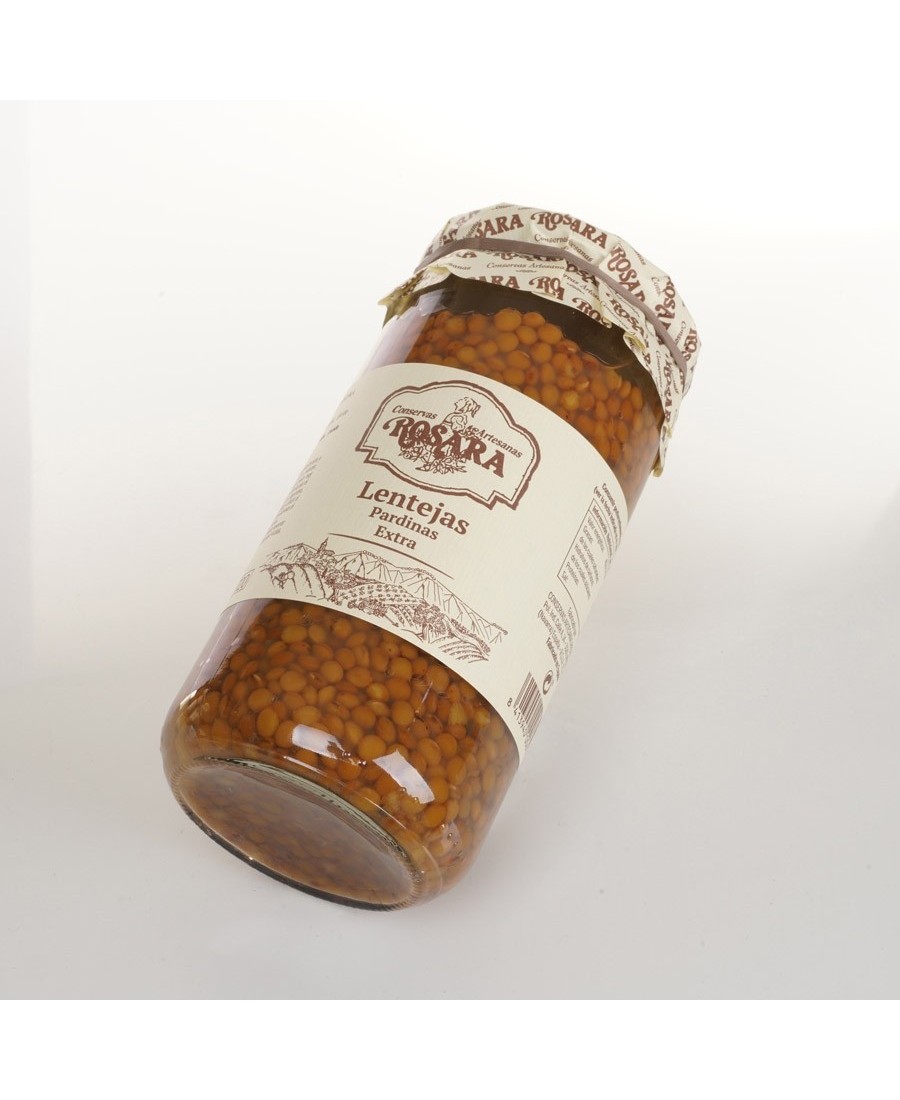 Conservas Artesanas Rosara Natural Lentils - Glass jar 720 ml.