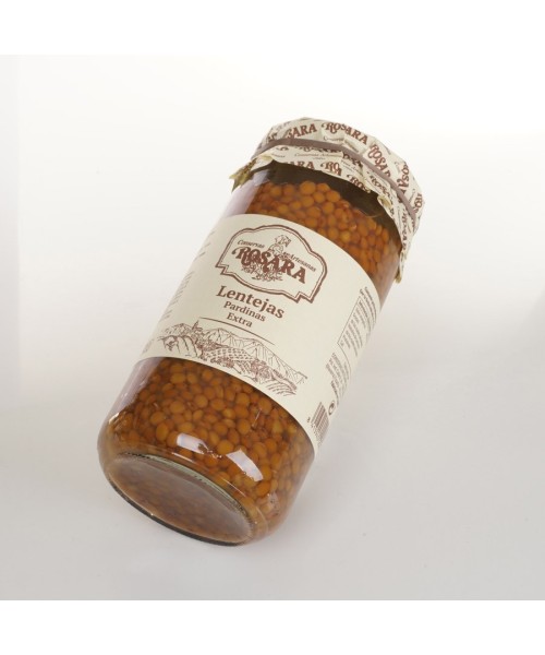 Conservas Artesanas Rosara Natural Lentils - Glass jar 720 ml.