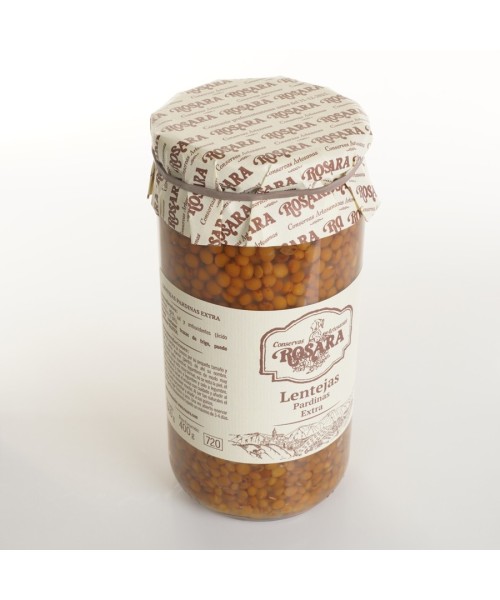 Conservas Artesanas Rosara Natural Lentils - Glass jar 720 ml.