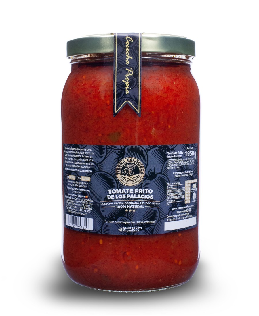 Tierra Palaciega Gebratene Tomate mit nativem Olivenöl extra - Glas 1950 gr.