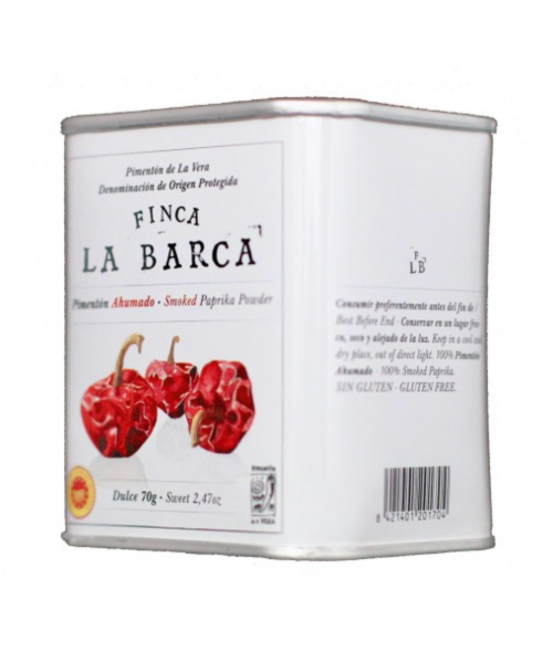 Finca La Barca Smoked Sweet Paprika Tin 70 gr. - Oliva Oliva