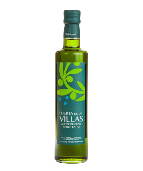 Puerta de las Villas Picual Temprano - Botella de vidrio 500 ml.