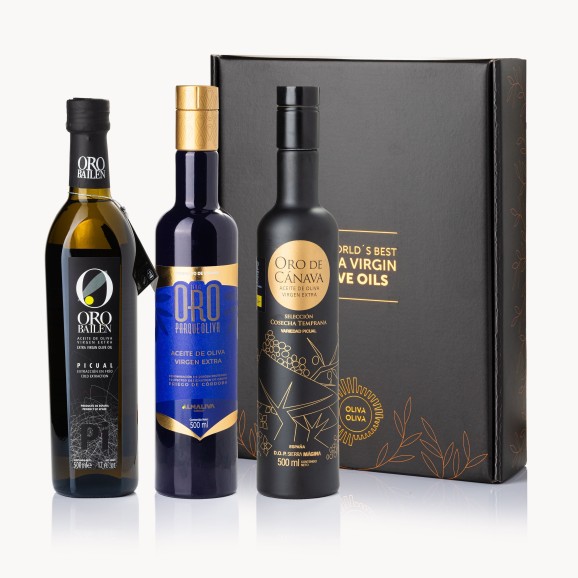Médaille d'or Meilleures Huiles du Monde 2023 Coffret - Oliva Oliva