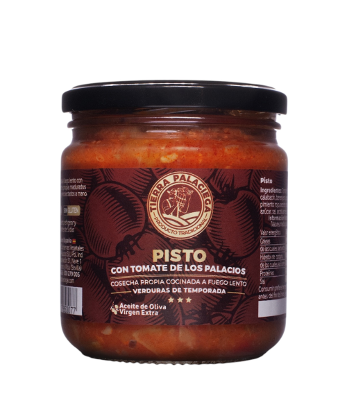 12x Tierra Palaciega Hausgemachtes Ratatouille mit Tomate und nativem Olivenöl extra - Glas 340 gr.