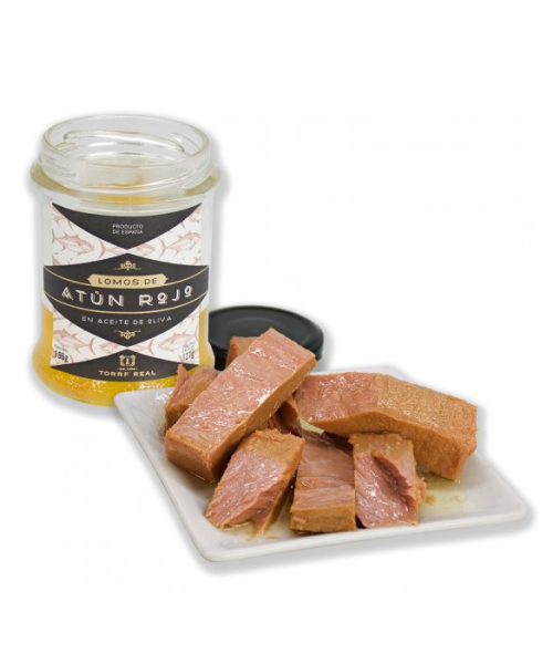 Torre Real Blauflossenthunfisch in Olivenöl Glas 185 gr. - Oliva Oliva