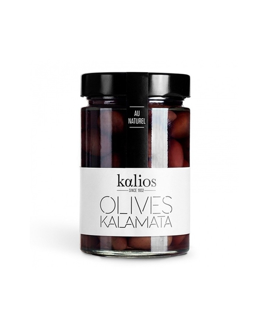 Kalios Kalamata Oliven mit EVOO Glas 310 gr. - Oliva Oliva