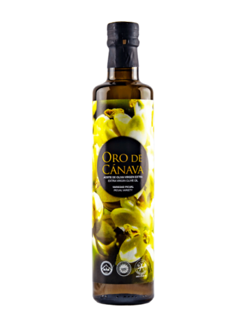 Oro de Cánava Picual Dórica Botella de vidrio 500 ml. - Oliva Oliva