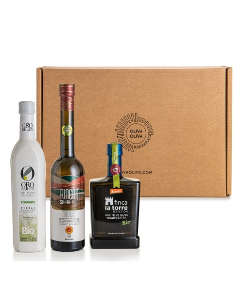 Meilleures Huiles d'Olive d'Espagne BIO 2024 Coffret - Oliva Oliva