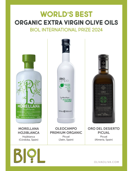 Mejores Aceites Ecológicos del Mundo BIOL 2024 Caja - Oliva Oliva