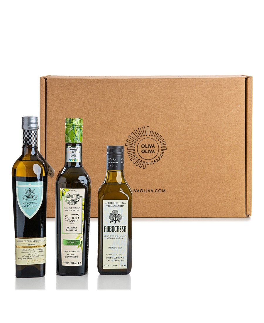 Mejores Aceites Grandes Pagos de Olivar en Caja regalo - Oliva Oliva