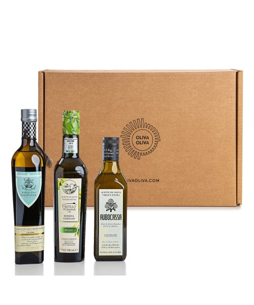 Mejores Aceites Grandes Pagos de Olivar en Caja regalo - Oliva Oliva