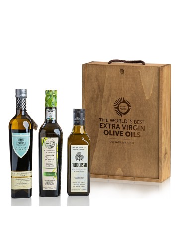 Mejores Aceites Grandes Pagos de Olivar en Caja madera - Oliva Oliva