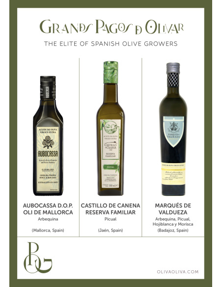 Meilleures Huiles d'Olive Grandes Pagos de Olivar Coffret - Oliva Oliva