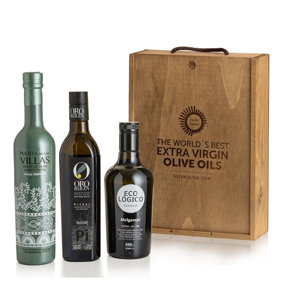 Best Olive Oils Jaén Selección 2021 in Wooden box - Oliva Oliva