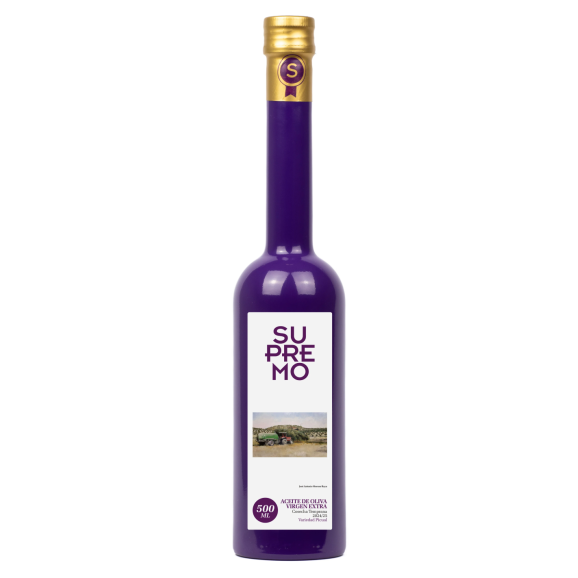 Supremo Picual Glass bottle 500 ml. - Oliva Oliva
