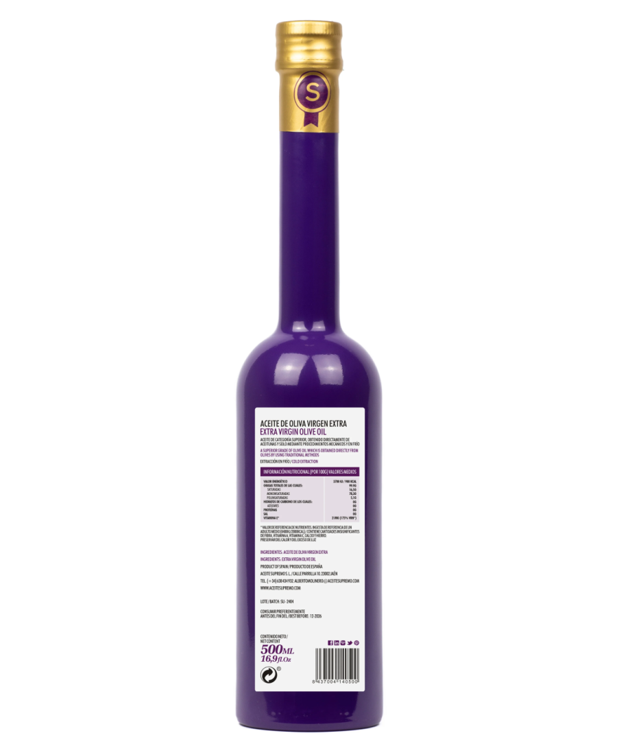 Supremo Picual Glasflasche 500 ml. - Oliva Oliva