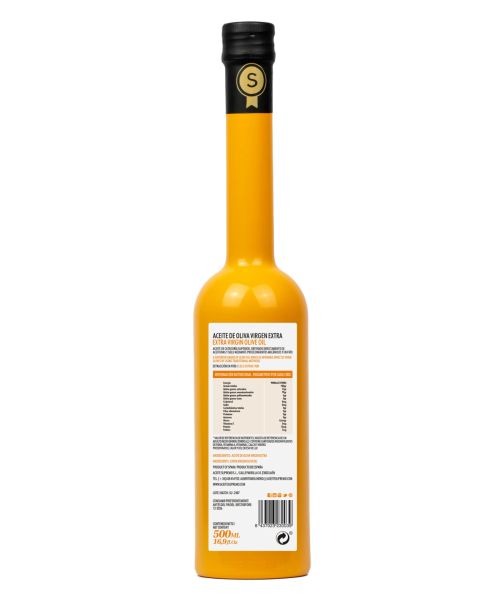 Supremo Hojiblanca Glasflasche 500 ml. - Oliva Oliva