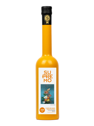 Supremo Hojiblanca Botella de vidrio 500 ml. - Oliva Oliva