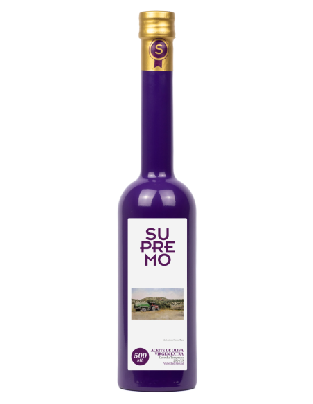 Supremo Picual Botella de vidrio 500 ml. - Oliva Oliva