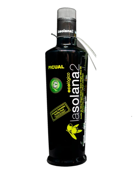 Lasolana2 Picual Glass bottle 500 ml. - Oliva Oliva