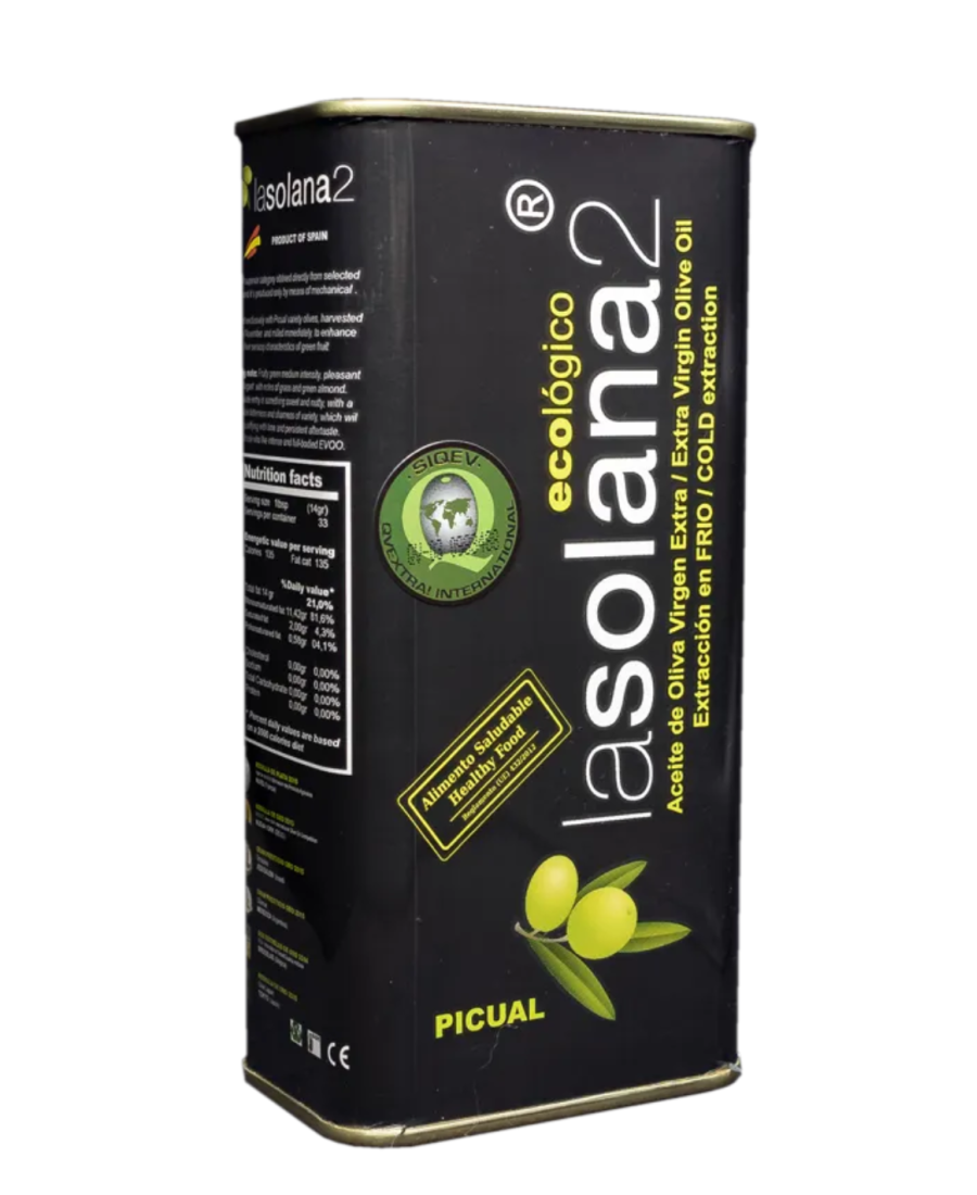 Lasolana2 Picual Bidon métal 500 ml. - Oliva Oliva