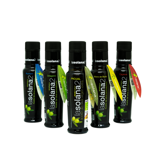 Lasolana2 Aceites Aromatizados Estuche 5x100 ml. - Oliva Oliva