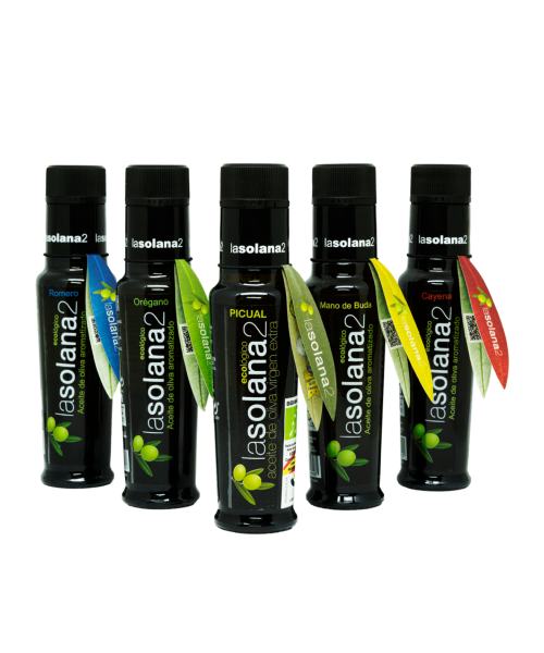 Lasolana2 Huiles aromatisées Étui 5x100 ml. - Oliva Oliva