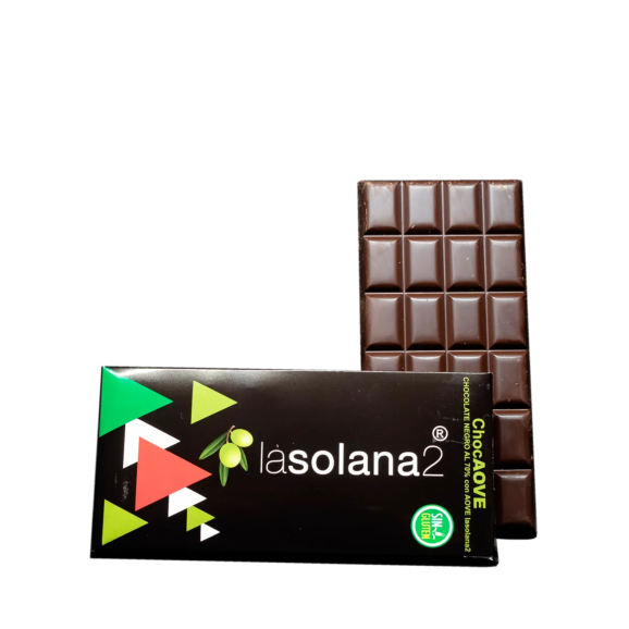 lasolana2 Chocolate Negro 70% con AOVE - Tableta 100 gr.