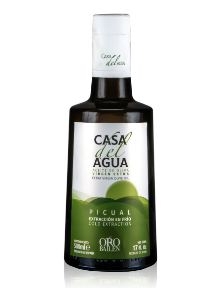 Oro Bailén Casa del Agua Picual Bouteille verre 500 ml. - Oliva Oliva