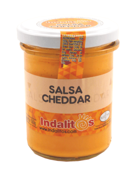 Indalitos Sauce cheddar Pot en verre 180 gr. - Oliva Oliva