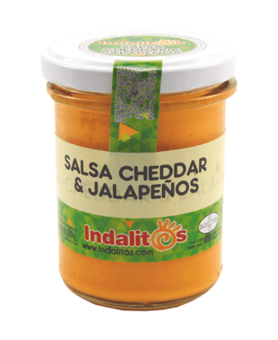 Indalitos Salsa Cheddar Tarro 180 gr. - Oliva Oliva