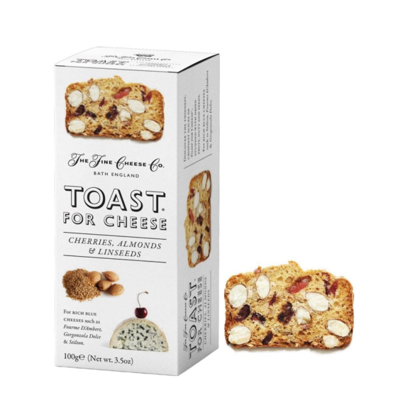 The Fine Cheese Co. Toast mit Kirschen, Mandeln und Leinsamen