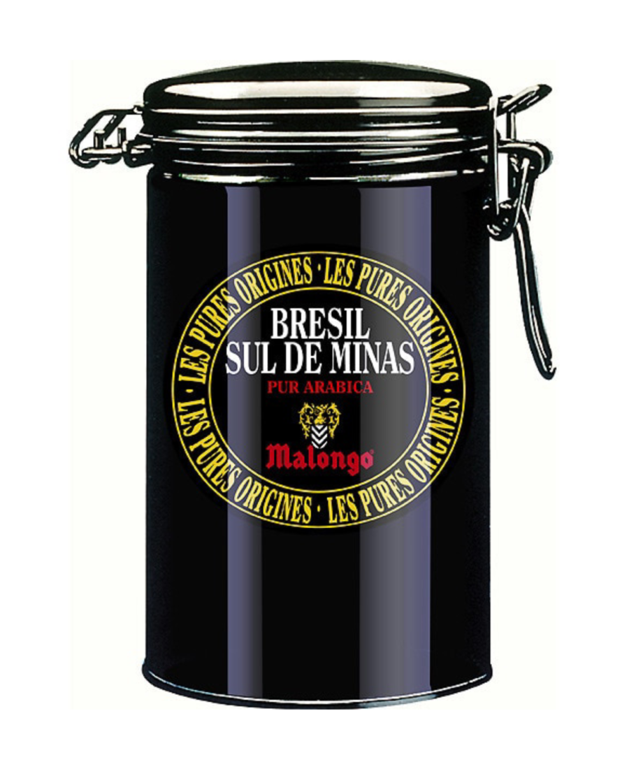 Malongo Pure Brazilian Coffee - Tin 250 gr.