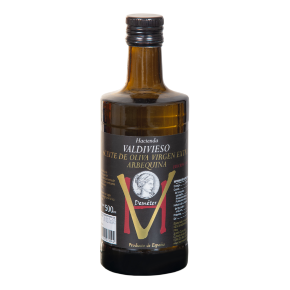 Hacienda Valdivieso Arbequina Limitierte Auflage Glasflasche 500 ml.