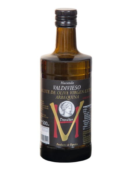 Hacienda Valdivieso Arbequina Limitierte Auflage Glasflasche 500 ml.