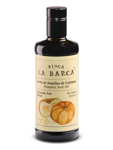 Finca La Barca Aceite de Semillas de Calabaza - Botella de vidrio 500 ml.