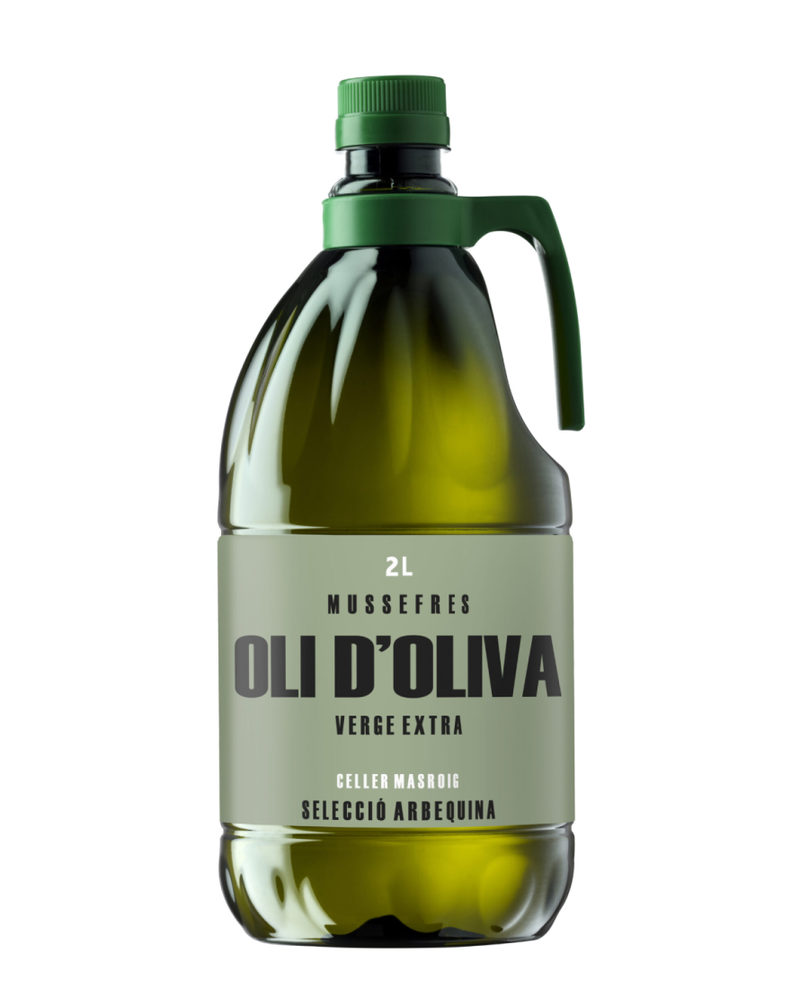 Mussefres Arbequina PET Flasche 2L - Oliva Oliva