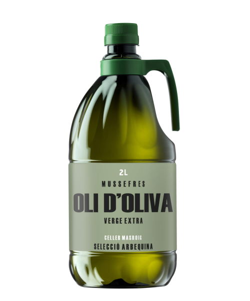 Mussefres Arbequina PET Flasche 2L - Oliva Oliva