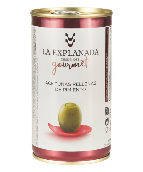 La Explanada Aceitunas Rellenas de Pimiento 370 gr. - Oliva Oliva