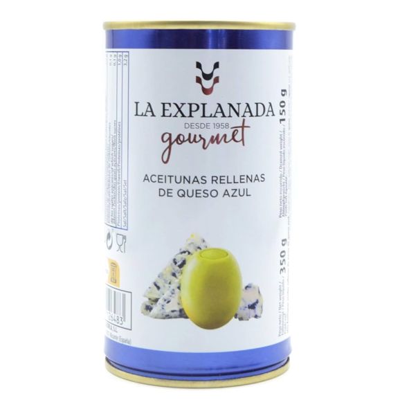 La Explanada Aceitunas Rellenas de Queso Azul 370 gr. - Oliva Oliva