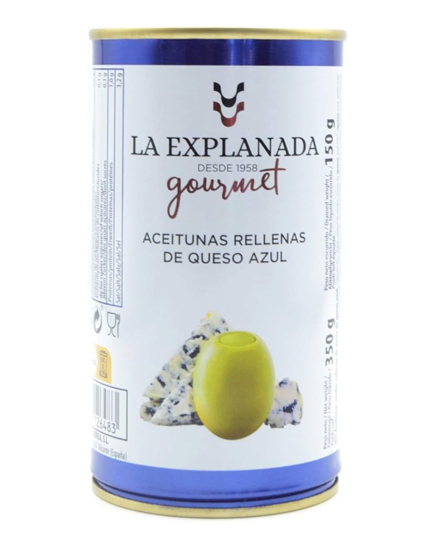 La Explanada Olives Stuffed with Blue Cheese 370 gr. - Oliva Oliva