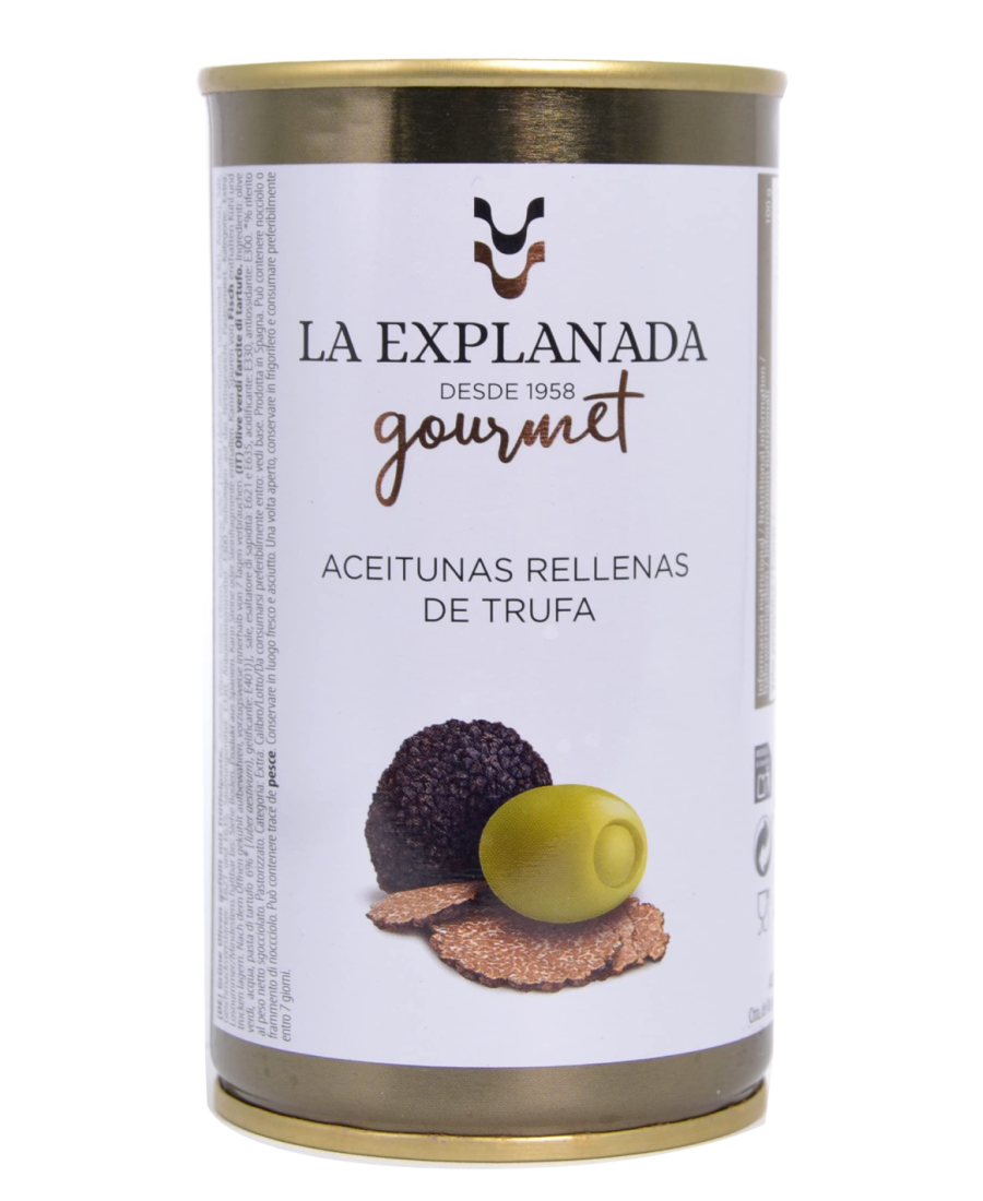 La Explanada Olives farcies à la truffe 370 gr. - Oliva Oliva