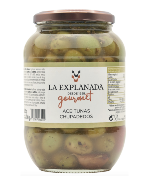 La Explanada Aceitunas Chupadedos 850 gr. - Oliva Oliva