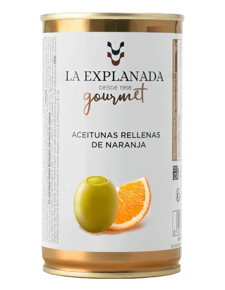 La Explanada Aceitunas Rellenas de Naranja 370 gr. - Oliva Oliva