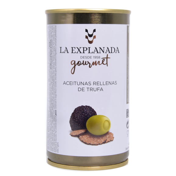 La Explanada Olives Stuffed with Truffle 370 gr. - Oliva Oliva