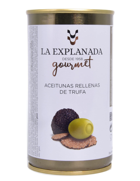 La Explanada Olives farcies à la truffe 370 gr. - Oliva Oliva