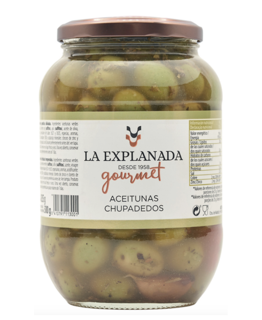 La Explanada Chupadedos-Oliven 850 gr. - Oliva Oliva