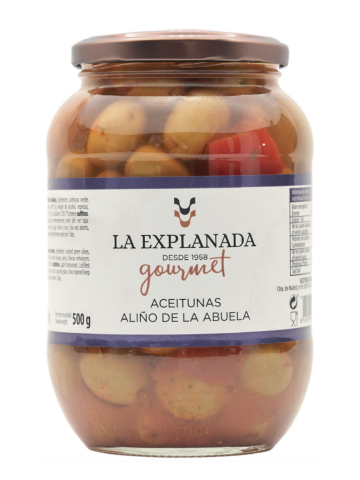 La Explanada Aliño de la Abuela Olives 850 gr. - Oliva Oliva