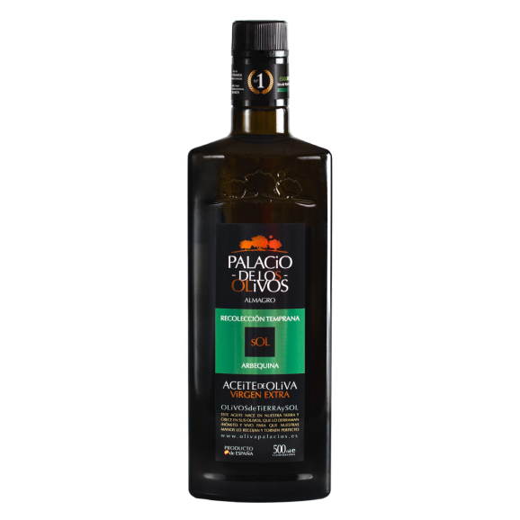 Palacio de los Olivos Arbequina Glasflasche 500 ml. - Oliva Oliva
