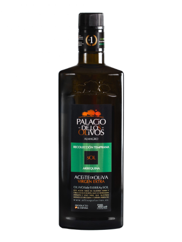 Palacio de los Olivos Arbequina Glasflasche 500 ml. - Oliva Oliva